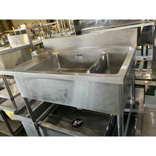 【中古】ソイルドシンク BGあり 幅1150×奥行750×高さ850 【送料別途見積】【業務用】【飲食店 店舗 厨房機器 特殊シンク 業務用特殊シンク】|厨房機器と店舗用品 TENPOS