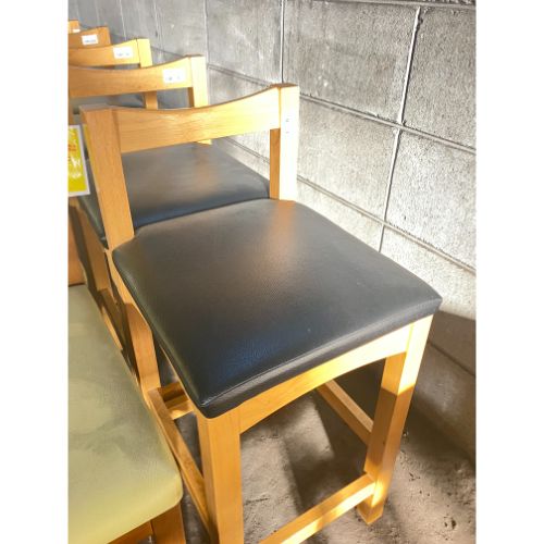 【中古】白木カウンターイス 幅335×奥行370×高さ705 座面高さ：520 【送料無料】【業務用】【飲食店 店舗 厨房機器 カウンターチェア 業務用カウンターチェア】