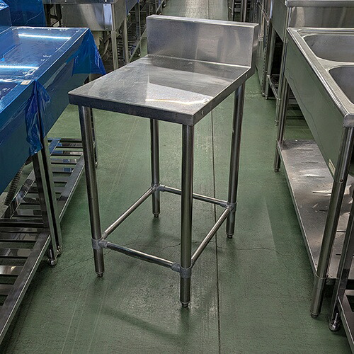 【中古】作業台 BGあり 幅450×奥行600×高さ800 【送料別途見積】【業務用】【飲食店 店舗 厨房機器 作業台 業務用作業台】