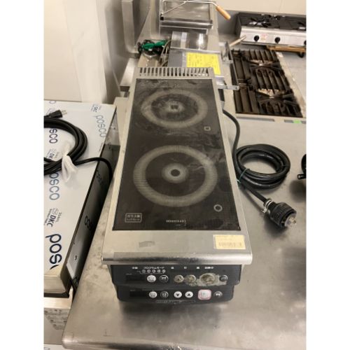 【業界最長1年保証】【中古】2口 卓上電磁調理器 ホシザキ HIH-11RB 幅230×奥行600×高さ200 【送料別途見積】【業務用】【飲食店 店舗 厨房機器 卓上IHコンロ 業務用卓上IHコンロ】