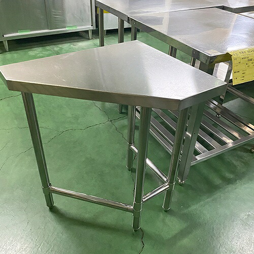 【中古】作業台 三方枠 BGなし 幅600×奥行500×高さ800 【送料別途見積】【業務用】【飲食店 店舗 厨房機器 作業台 業務用作業台】
