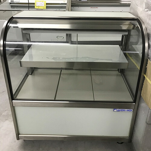 【実業家最長1年引きうける】【中古】冷蔵西洋菓子陳列棚 2段 8~15℃ 大穂製造所 OHGU-Sf-900B 幅900×奥ふかさ500×高さ995 【貨物輸送別途積もり書き】【御勤め用】【飲食店 バス発着場 勝手もと備品 冷蔵陳列棚 御勤め用冷蔵陳列棚】