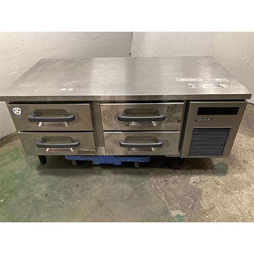 【業界最長1年保証】【中古】低ドロワーコールドテーブル フクシマガリレイ(福島工業) LBC-124FM 幅1200×奥行600×高さ550 【送料別途見積】【業務用】【飲食店 店舗 厨房機器 ドロワーコールドテーブル 業務用ドロワーコールドテーブル】