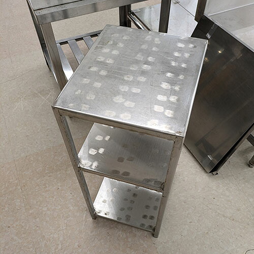 【中古】置台 BGなし 幅300×奥ふかさ350 【貨物輸送別途積もり書き】【お役目用】【飲食店 バス発着場 勝手もと装置 進め方台 お役目用進め方台】