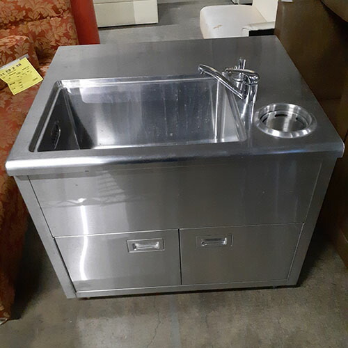 【中古】特殊 一槽シンク BGなし 幅900&times;奥行750&times;高さ800 【送料別途見積】【業務用】【飲食店 店舗 厨房機器 一槽シンク 業務用一槽シンク】｜厨房機器と店舗用品 TENPOS