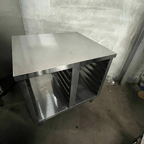 【中古】仕合わせ台 幅850×奥ふかさ750×高さ830 【貨物輸送別途積もり書き】【御役目用】【飲食店 バス発着場 勝手もと機械 仕合わせ シェルフ 御役目用仕合わせ 御役目用シェルフ】 業務用厨房用品-業務用厨房ラック