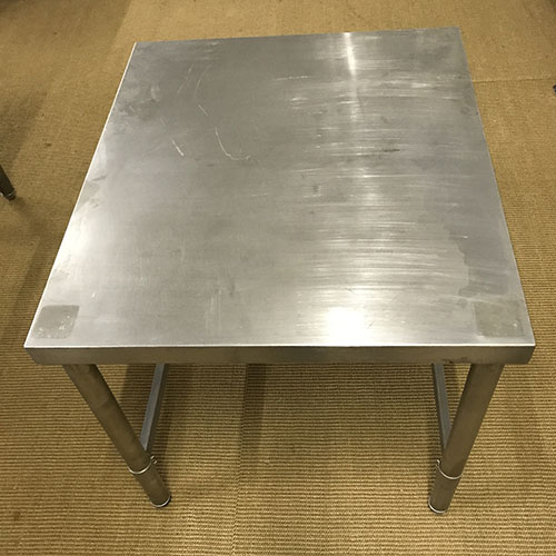 【中古】作業台 BGなし 幅600×奥行600×高さ850 【送料別途見積】【業務用】【飲食店 店舗 厨房機器 作業台 業務用作業台】