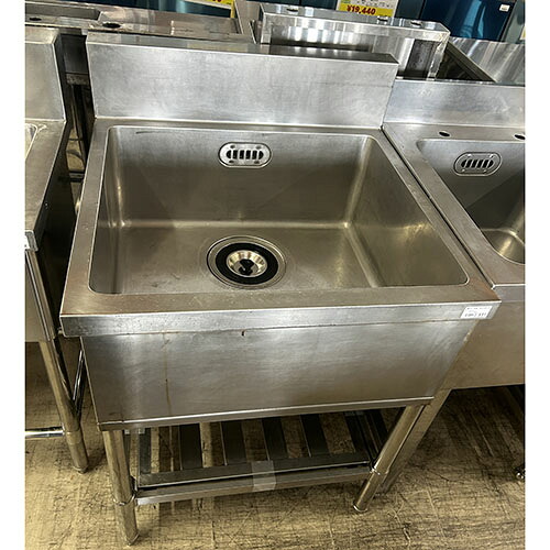 【中古】一槽シンク BGあり 幅650×奥行650×高さ800 【送料別途見積】【業務用】【飲食店 店舗 厨房機器 一槽シンク 業務用一槽シンク】
