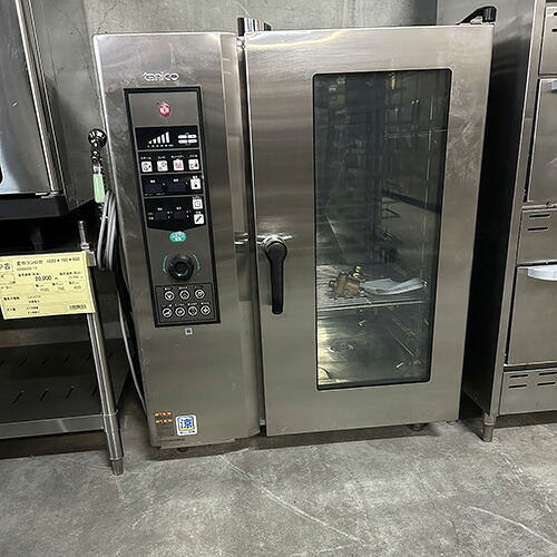 【実業家最長1年引きうける】【中古】スチームコンベクションオーブン タニコー TSCO-101GBCL 幅810×奥ふかさ750×高さ1030 都市屁っ放り 【貨物輸送別途積もり書き】【御勤め用】【飲食店 バス発着場 勝手もと備品 オーヴン 御勤め用オーヴン】