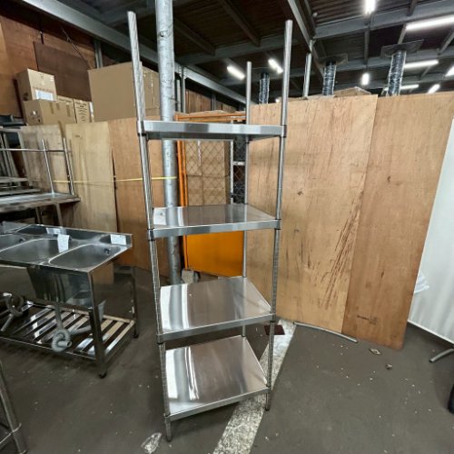 【中古】エレクター 幅600×奥ふかさ450×高さ1900 【貨物輸送別途積もり書き】【お役目用】【飲食店 バス発着場 勝手もと装置 仕合わせ シェルフ お役目用仕合わせ お役目用シェルフ】