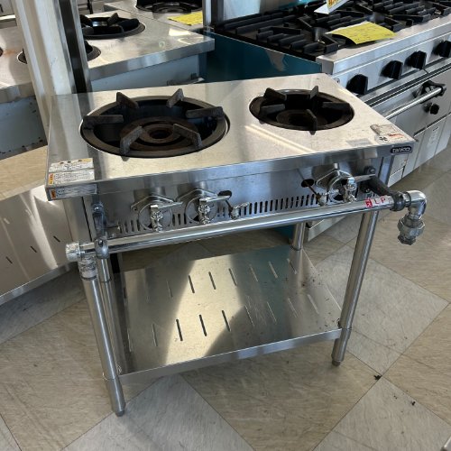 【中古】2口屁っ放り時刻表 タニコー S-TGT-7545 幅750×奥ぶかさ450×高さ800 LPG(プロパンガス) 【貨物輸送別途積もり書き】【お役目用】【飲食店 バス発着場 勝手もと設備 屁っ放り時刻表 IH時刻表 お役目用屁っ放り時刻表 お役目用IH時刻表】