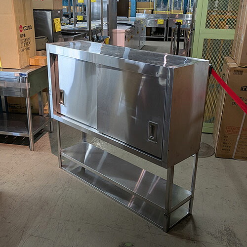 【中古】吊戸棚 下棚付き 幅1200&times;奥行350&times;高さ1100 【送料別途見積】【業務用】【飲食店 店舗 厨房機器 吊戸棚 業務用吊戸棚】｜厨房機器と店舗用品 TENPOS 24,750円