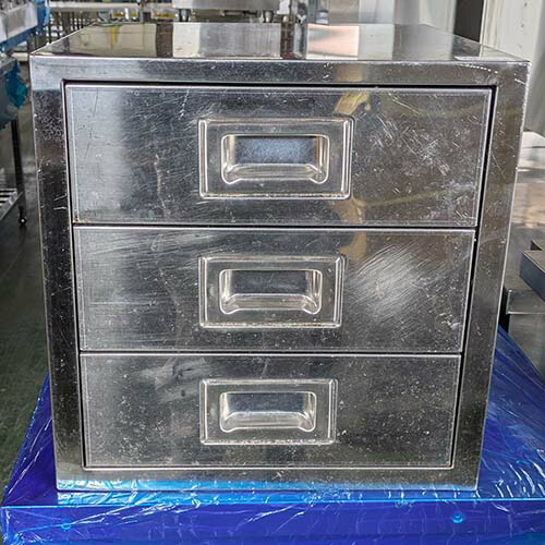 【中古】抽き出し棚 幅400×奥ふかさ400×高さ400 【貨物輸送別途積もり書き】【御役目用】【飲食店 バス発着場 御厨子所計器 仕合わせ シェルフ 御役目用仕合わせ 御役目用シェルフ】