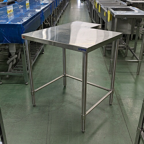 【中古】作業台 三方枠 BGなし 幅710×奥行850×高さ800 【送料別途見積】【業務用】【飲食店 店舗 厨房機器 作業台 業務用作業台】|厨房機器と店舗用品 TENPOS