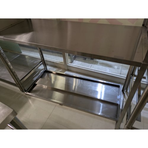 【中古】上棚 幅1200×奥ぶかさ500×高さ800 【貨物輸送別途積もり書き】【お役目用】【飲食店 バス発着場 勝手もと設備 平棚 上棚 お役目用平棚 お役目用上棚】