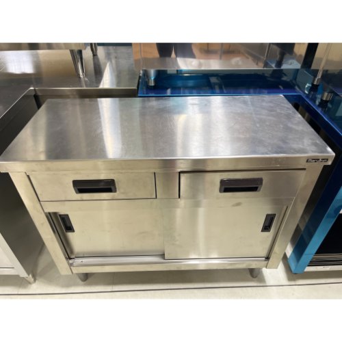 楽天市場】【中古】調理台 引出し付き 穴あき BGあり マルゼン 幅1500