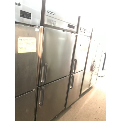 【実業家最長1年引きうける】【中古】縦型電気冷蔵庫 フクシマ小峡谷花の冠(福島実業) GRD-080RMD 幅750×奥ふかさ800×高さ1950 三相200V 【貨物輸送別途積もり書き】【御勤め用】【飲食店 バス発着場 勝手もと備品 電気冷蔵庫 御勤め用電気冷蔵庫】