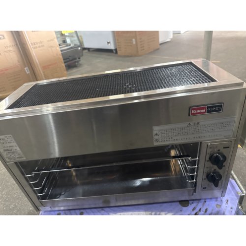 【中古】上火式焼物器 リンナイ(Rinnai) RGP-62SV 幅630×奥ふかさ410×高さ395 都市屁っ放り 【貨物輸送別途積もり書き】【御勤め用】【飲食店 バス発着場 勝手もと備品 グリラー 焼物器 御勤め用グリラー 御勤め用焼物器】