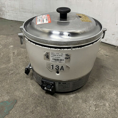 【中古】ガス炊飯器 3.3升 パロマ PR-6DSS 幅513&times;奥行410&times;高さ414 都市ガス 【送料別途見積】【業務用】【飲食店 店舗 厨房機器 ガス炊飯器 業務用ガス炊飯器】｜厨房機器と店舗用品 TENPOS