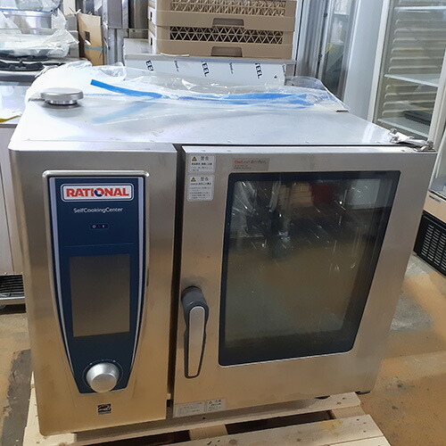【中古】スチームコンベクションオーブン ラショナル SCC61E 幅850×奥行842×高さ754 三相200V 【送料別途見積】【業務用】【飲食店 店舗 厨房機器 オーブン 業務用オーブン】