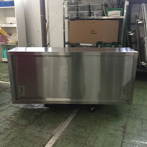 【中古】吊収納家具 幅1360×奥ぶかさ300×高さ600 【貨物輸送別途積もり書き】【お役目用】【飲食店 バス発着場 勝手もと設備 吊収納家具 お役目用吊収納家具】