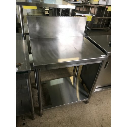 【中古】作業台 BGあり 幅730&times;奥行600&times;高さ850 【送料別途見積】【業務用】【飲食店 店舗 厨房機器 作業台 業務用作業台】｜厨房機器と店舗用品 TENPOS