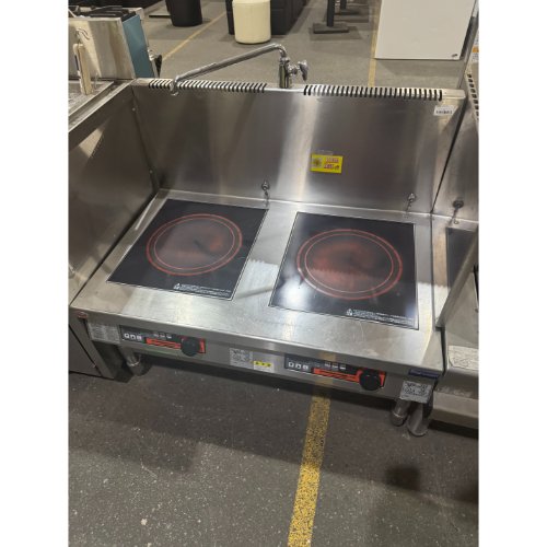 【中古】IH調理器 マルゼン MIHL-55C 幅900×奥行600×高さ450 三相200V 【送料別途見積】【業務用】【飲食店 店舗 厨房機器 卓上IHコンロ 業務用卓上IHコンロ】