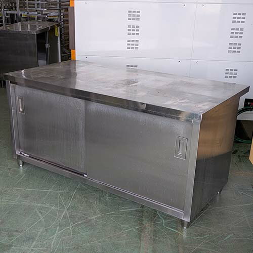 【中古】調理台 BGなし 幅1500×奥行750×高さ730 【送料別途見積】【業務用】【飲食店 店舗 厨房機器 調理台 業務用調理台】 29,315円