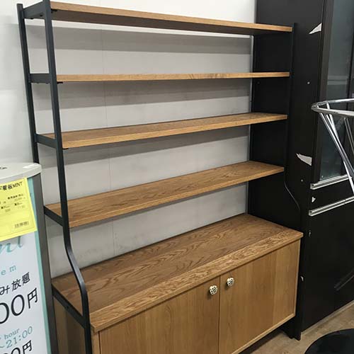 【中古】木製 多段棚 幅1175×奥行385×高さ1605 【送料別途見積】【業務用】【飲食店 店舗 店舗備品 店舗什器 収納家具】