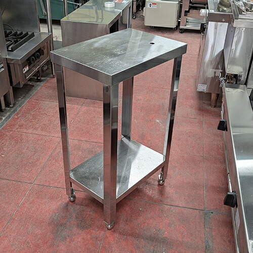 【中古】作業台 BGなし 幅475×奥行325×高さ800 【送料別途見積】【業務用】【飲食店 店舗 厨房機器 作業台 業務用作業台】