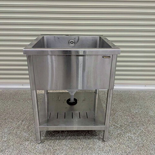 【中古】一槽シンク BGなし 幅600&times;奥行600&times;高さ800 【送料別途見積】【業務用】【飲食店 店舗 厨房機器 一槽シンク 業務用一槽シンク】｜厨房機器と店舗用品 TENPOS
