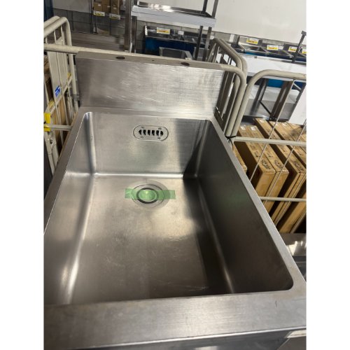 【中古】一槽シンク BGあり 幅450×奥行750×高さ800 【送料別途見積】【業務用】【飲食店 店舗 厨房機器 一槽シンク 業務用一槽シンク】
