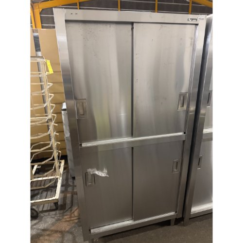 【中古】食器棚 幅900×奥ぶかさ600×高さ1790 【貨物輸送別途積もり書き】【お役目用】【飲食店 バス発着場 勝手もと設備 食器棚 お役目用食器棚】