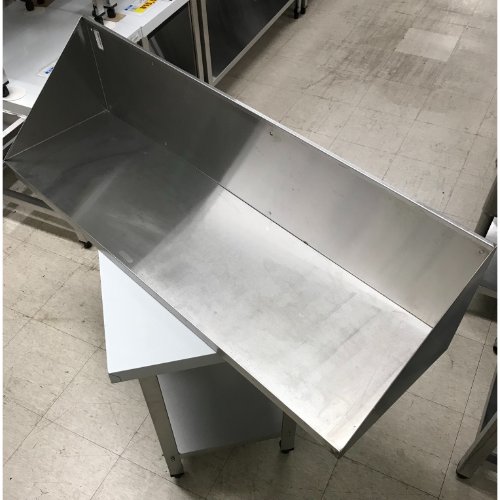【中古】平棚(背板付き添い人) マルゼン 幅1200×奥ふかさ350×高さ300 【貨物輸送別途積もり書き】【お役目用】【飲食店 バス発着場 勝手もと装置 平棚 上棚 お役目用平棚 お役目用上棚】