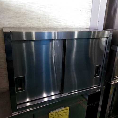 【中古】吊収納家具 幅900×奥ぶかさ350×高さ600 【貨物輸送別途積もり書き】【お役目用】【飲食店 バス発着場 勝手もと設備 吊収納家具 お役目用吊収納家具】
