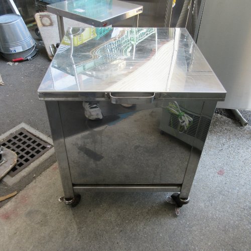 【中古】米びつ 幅505×奥ぶかさ525×高さ620 【貨物輸送別途積もり書き】【お役目用】【飲食店 バス発着場 勝手もと設備 仕合わせ シェルフ お役目用仕合わせ お役目用シェルフ】