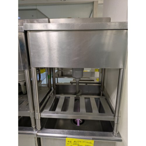 【中古】一槽シンク BGあり 幅650×奥行650×高さ800 【送料別途見積】【業務用】【飲食店 店舗 厨房機器 一槽シンク 業務用一槽シンク】 18,068円