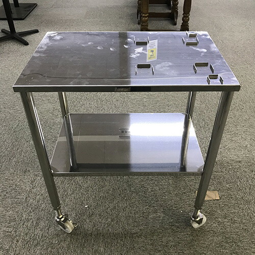 【中古】スチコン用架台 キャスター付き BGなし 幅600×奥行400×高さ700 【送料別途見積】【業務用】【飲食店 店舗 厨房機器 ガス台 業務用ガス台】 10,296円