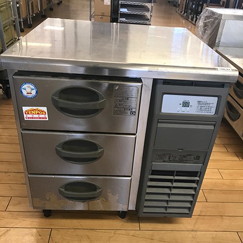 【業界最長1年保証】【中古】冷凍ドロワーコールドテーブル 1列3段 フクシマガリレイ(福島工業) YDW-083FM2-F 幅755×奥行750×高さ800 【送料別途見積】【業務用】【飲食店 店舗 厨房機器 ドロワーコールドテーブル 業務用ドロワーコールドテーブル】|厨房機器と店舗用品 TENPOS