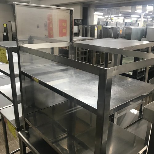 【中古】変形コンロ台 BGあり 幅550×奥行900×高さ600 【送料別途見積】【業務用】【飲食店 店舗 厨房機器 ガス台 業務用ガス台】