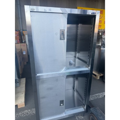 【中古】食器棚 幅900×奥ぶかさ600×高さ1800 【貨物輸送別途積もり書き】【お役目用】【飲食店 バス発着場 勝手もと設備 食器棚 お役目用食器棚】