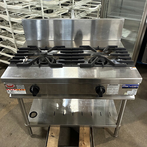 【中古】ガステーブル マルゼン RGT-0962D 幅900×奥行600×高さ800 都市ガス 【送料別途見積】【業務用】【飲食店 店舗 厨房機器 ガステーブル IHテーブル 業務用ガステーブル 業務用IHテーブル】|厨房機器と店舗用品 TENPOS