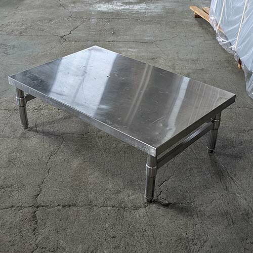 【中古】コンロ用置台 三方枠 BGなし 幅900×奥行600×高さ300 【送料別途見積】【業務用】【飲食店 店舗 厨房機器 ガス台 業務用ガス台】