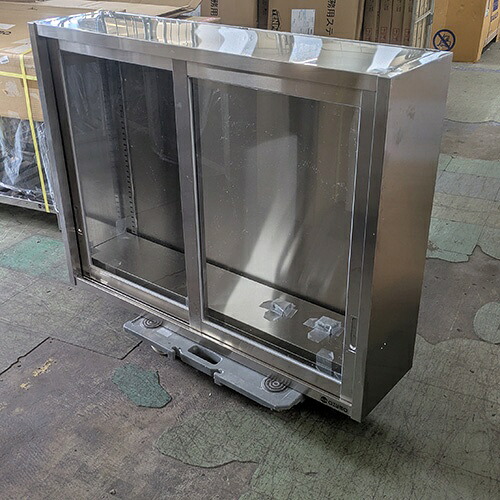 【中古】吊戸棚 ガラス扉 東製作所(アズマ) 幅1200×奥行300×高さ900 【送料別途見積】【業務用】【飲食店 店舗 厨房機器 吊戸棚 業務用吊戸棚】|厨房機器と店舗用品 TENPOS