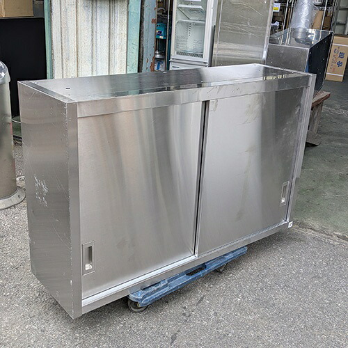 【中古】吊収納家具 幅1200×奥ぶかさ350×高さ750 【貨物輸送別途積もり書き】【お役目用】【飲食店 バス発着場 勝手もと設備 吊収納家具 お役目用吊収納家具】
