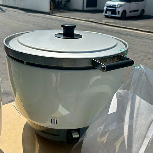 【中古】ガス炊飯器 パロマ PR-10DSS-1 幅449×奥行573×高さ460 LPG(プロパンガス) 【送料別途見積】【業務用】【飲食店 店舗 厨房機器 ガス炊飯器 業務用ガス炊飯器】