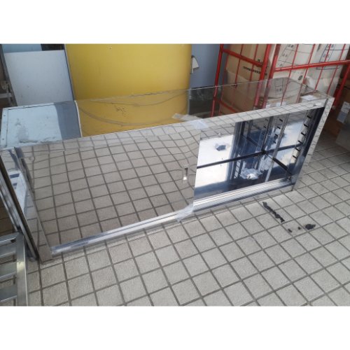 【中古】吊収納家具 幅1500×奥ぶかさ350×高さ600 【貨物輸送別途積もり書き】【お役目用】【飲食店 バス発着場 勝手もと設備 吊収納家具 お役目用吊収納家具】