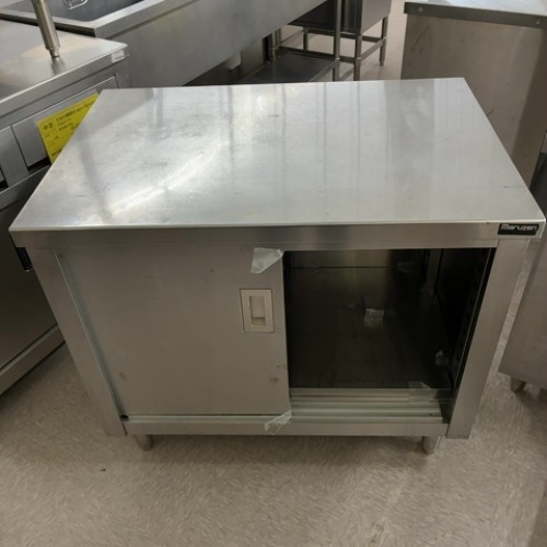 【中古】膳立て台 BGなし マルゼン 幅900×奥ふかさ600×高さ800 【貨物輸送別途積もり書き】【御役目用】【飲食店 バス発着場 勝手もと装具 膳立て台 御役目用膳立て台】