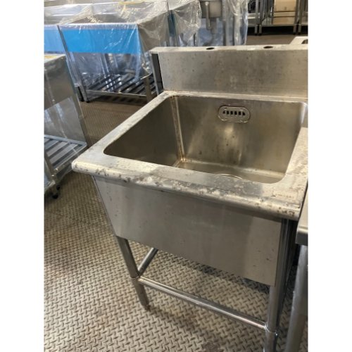 【中古】一槽シンク BGあり 幅600×奥行600×高さ800 【送料無料】【業務用】【飲食店 店舗 厨房機器 一槽シンク 業務用一槽シンク】|厨房機器と店舗用品 TENPOS