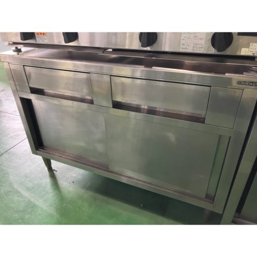 【中古】調理台 引出し付き BGなし 幅1200×奥行750×高さ800 【送料別途見積】【業務用】【飲食店 店舗 厨房機器 調理台 業務用調理台】|厨房機器と店舗用品 TENPOS